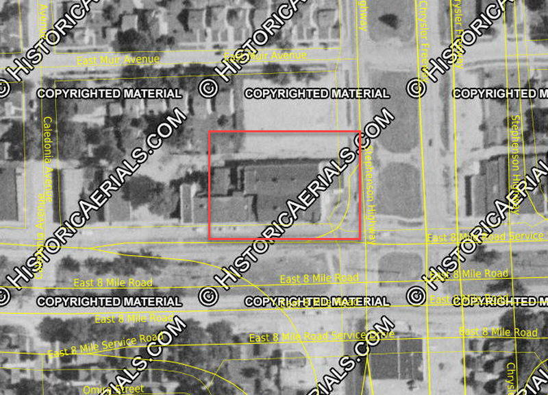 Oakdale Theatre - 1957 Aerial Photo (newer photo)
